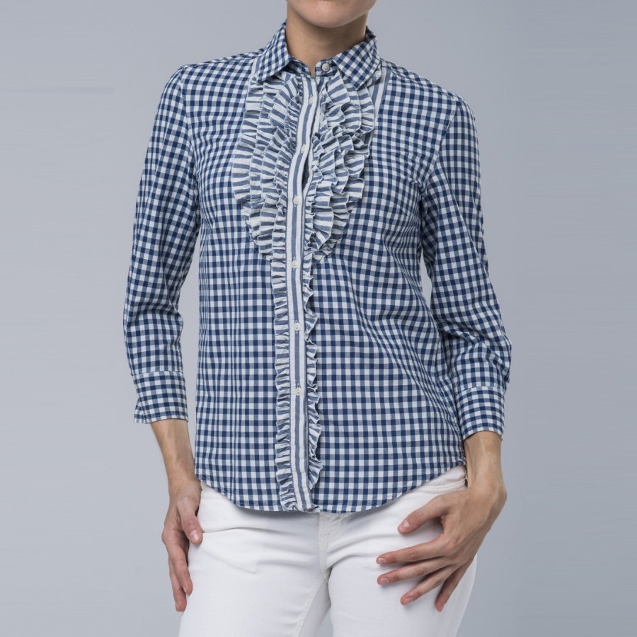 camisa cuadros vichy mujer
